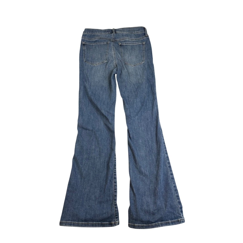 Vintage America Womens Flare Leg Jeans Blue Medium Wash Size 4 High Rise 1035